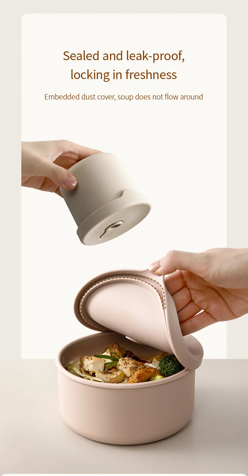 Round Silicone Lunch Box