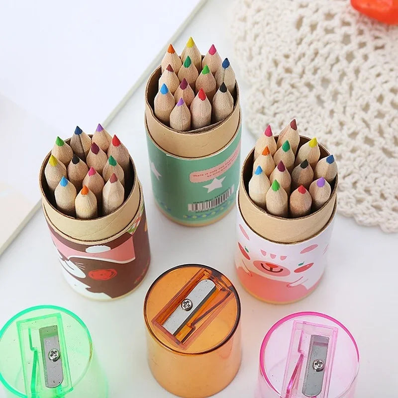 12 Color Pencils with Sharpener