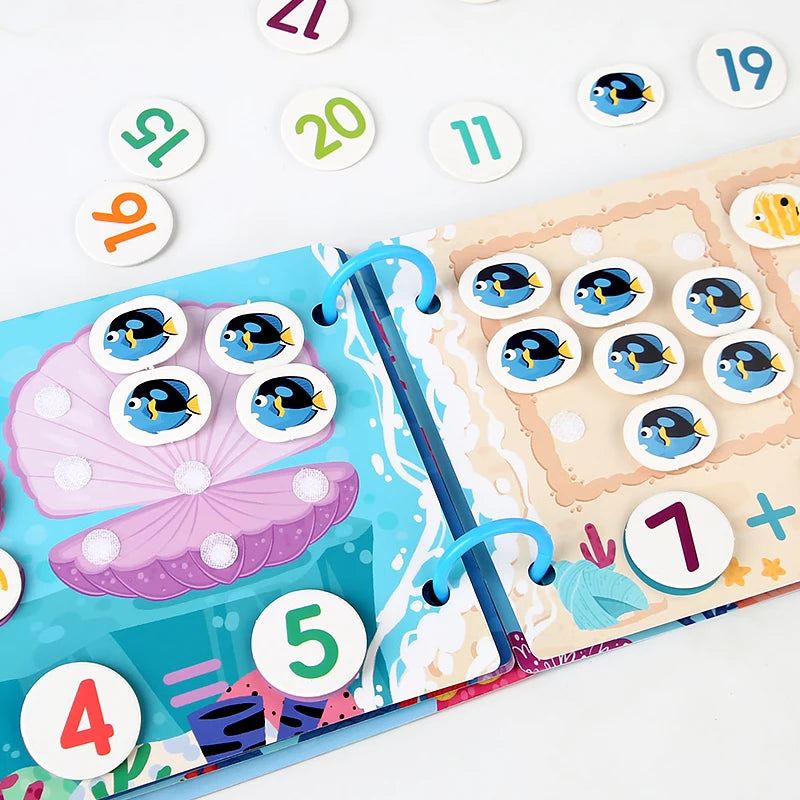 Montessori Scene Stickers Reusable Books