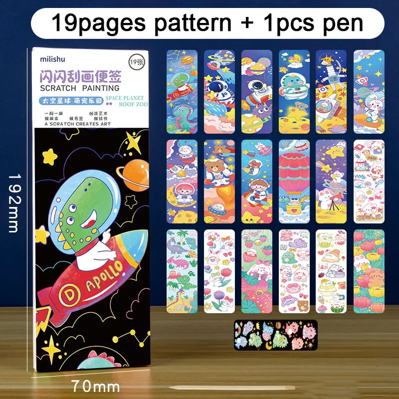 Sparkling Scratching Note Book