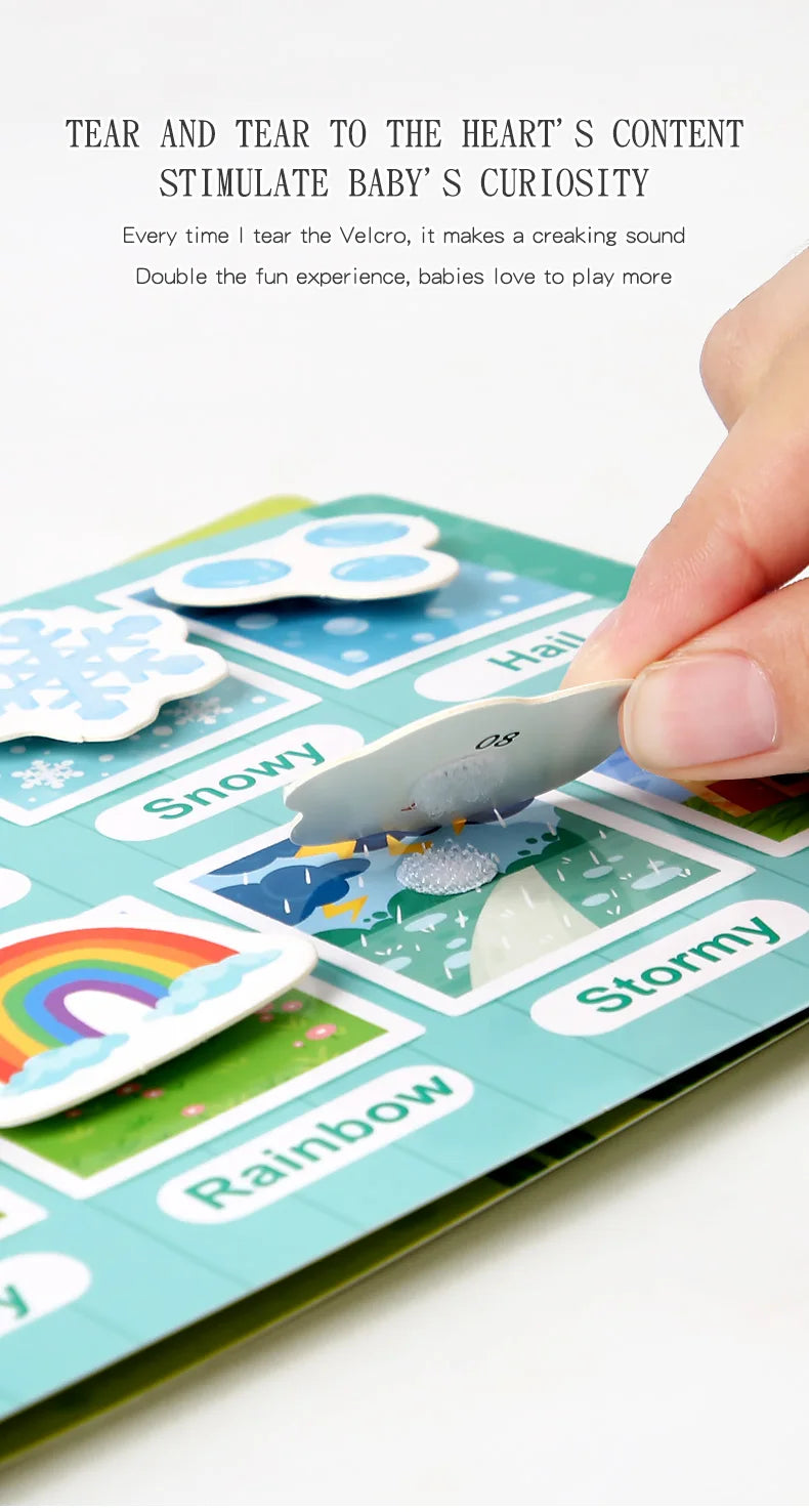 Montessori Scene Stickers Reusable Books