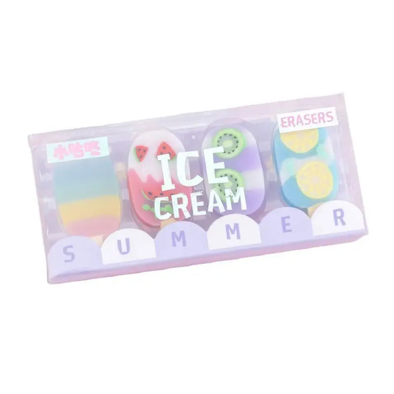 Ice Cream Rubber Mini Set
