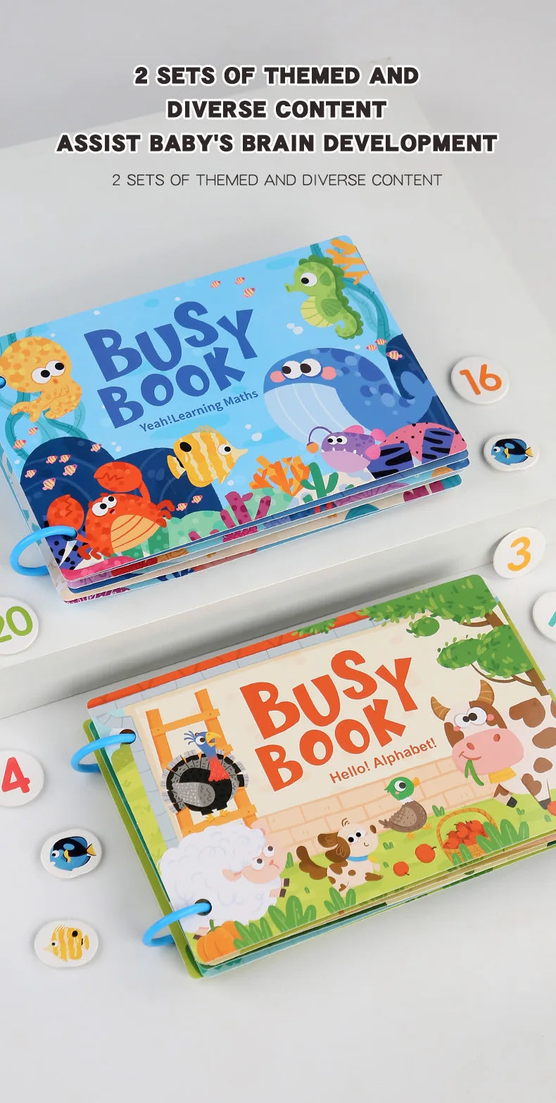 Montessori Scene Stickers Reusable Books