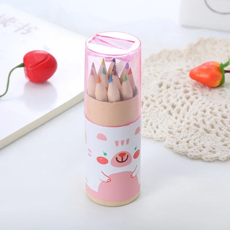 12 Color Pencils with Sharpener