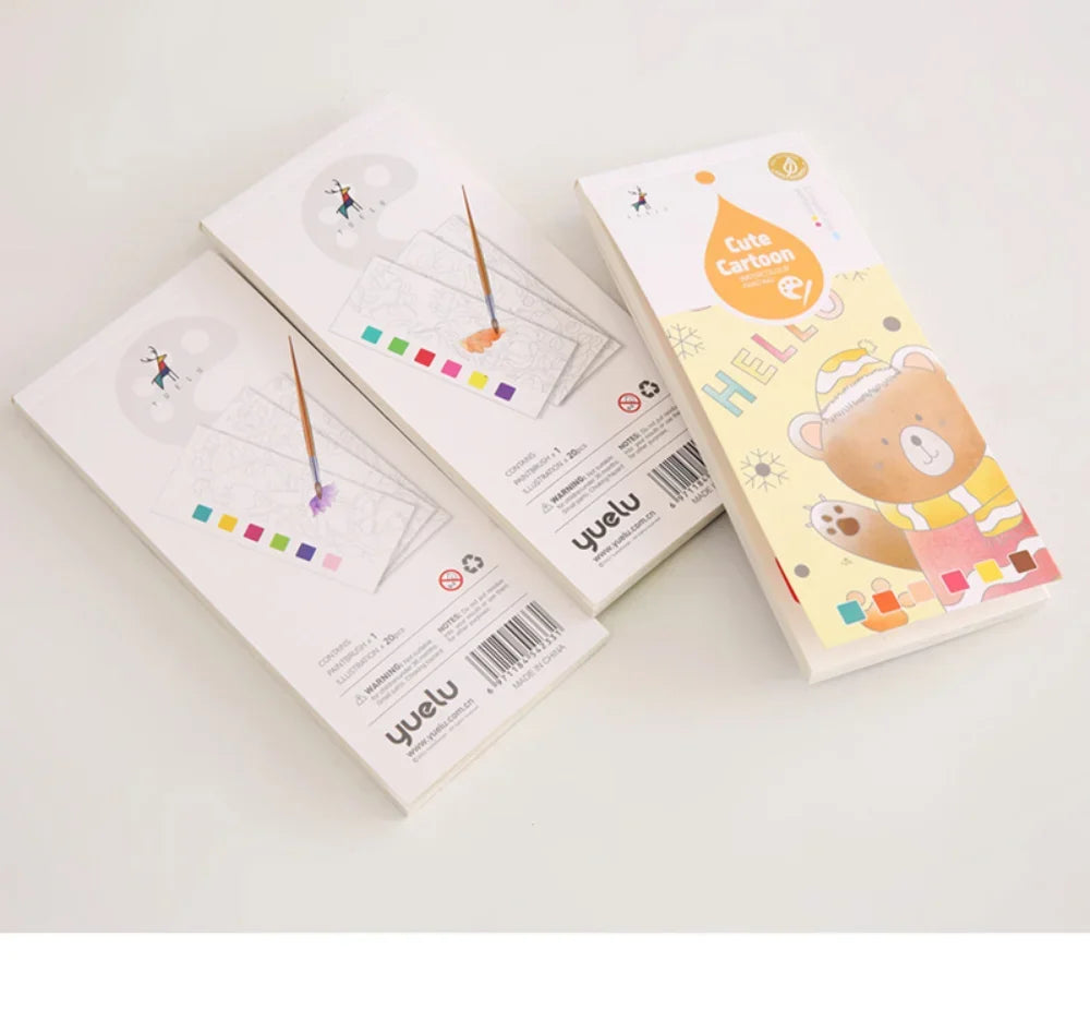 Portable Children Watercolour Painting Book