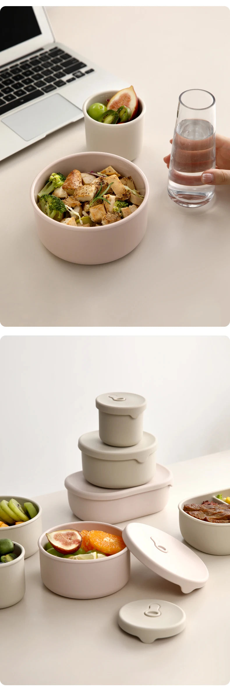 Round Silicone Lunch Box
