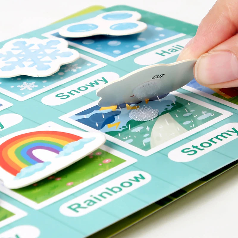 Montessori Scene Stickers Reusable Books