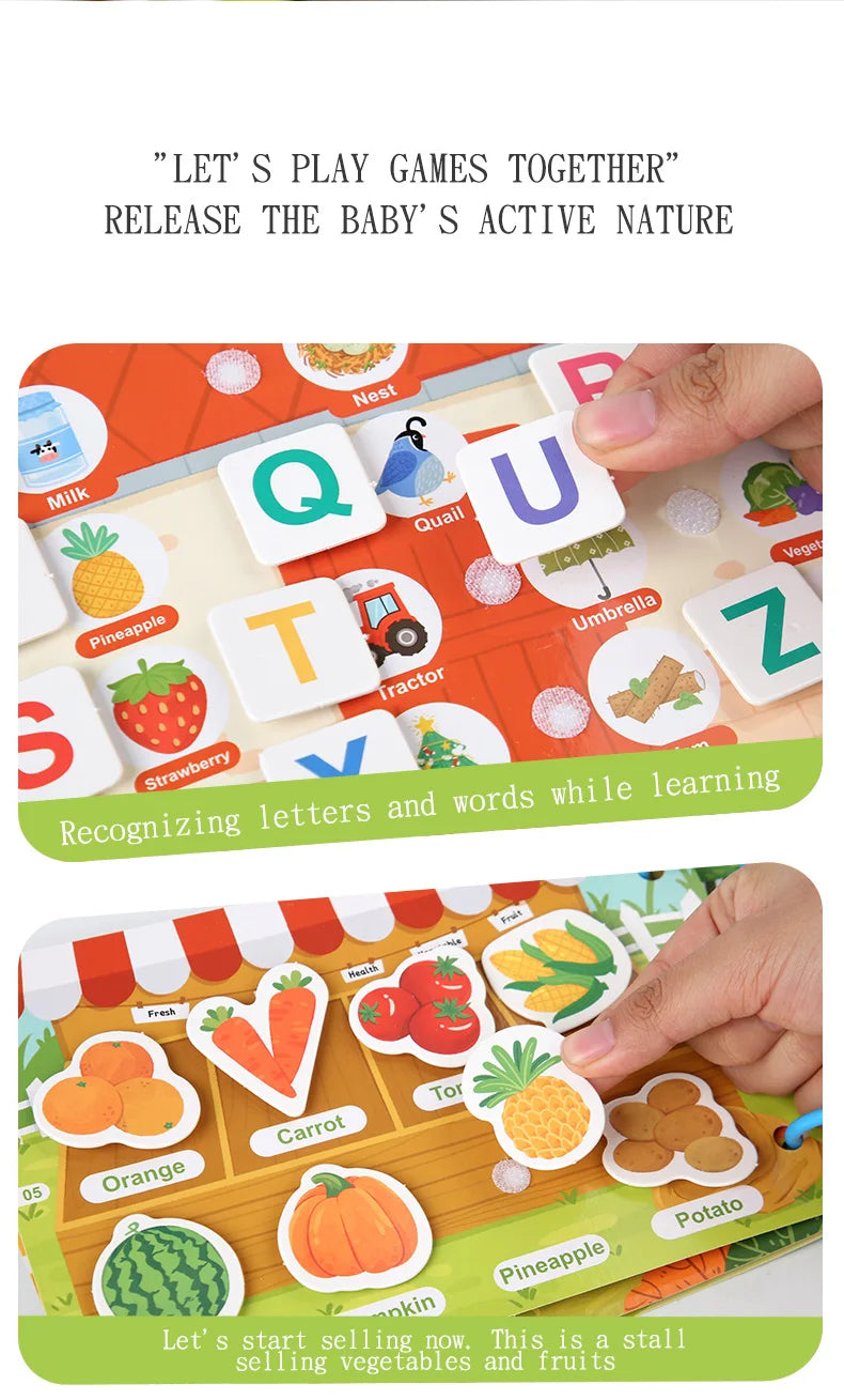 Montessori Scene Stickers Reusable Books