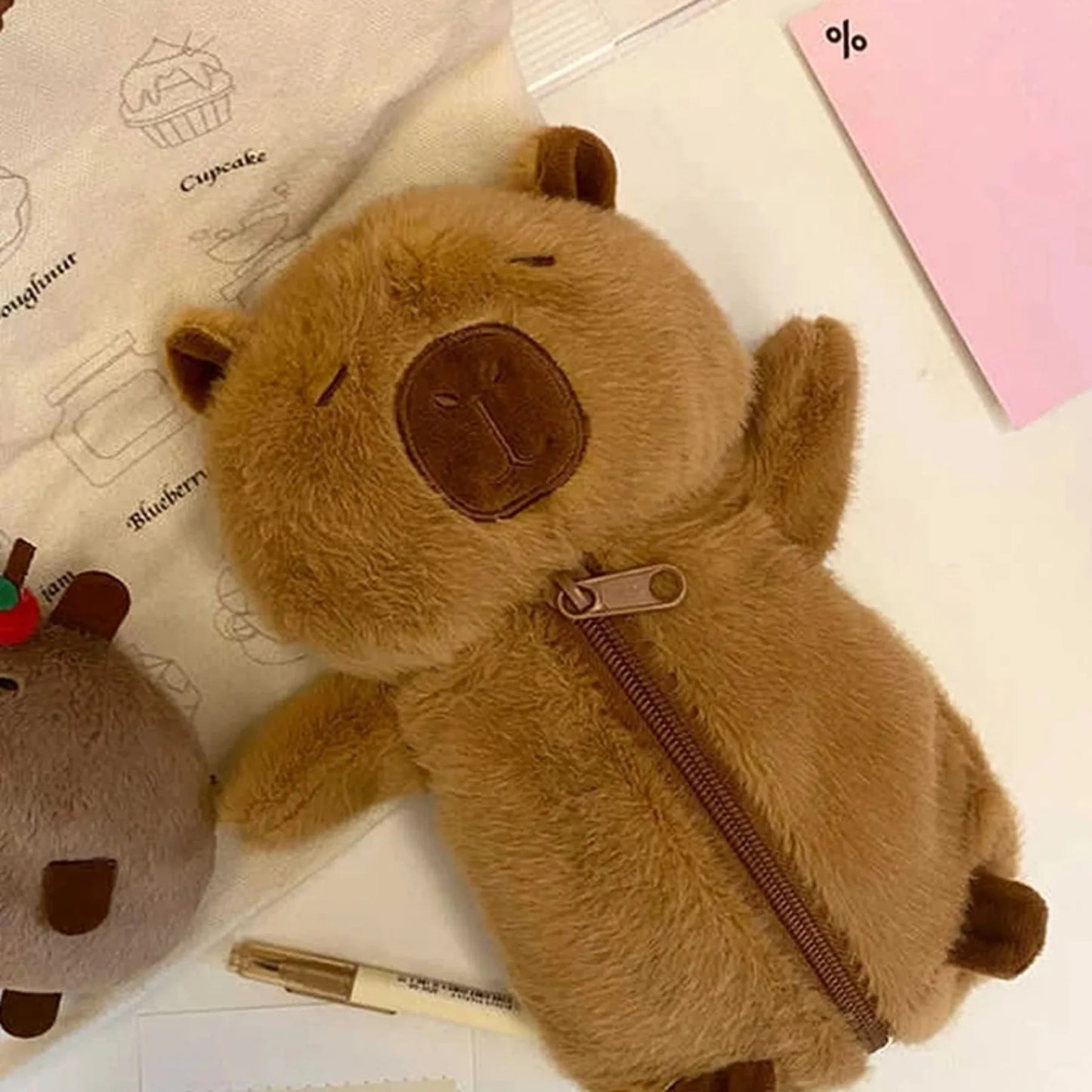 Creative Plush Capybara Pencil Case