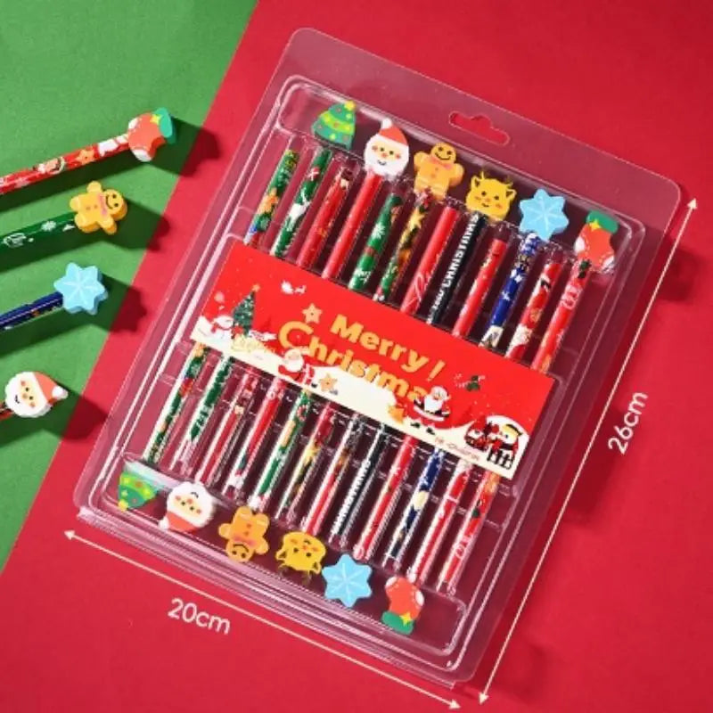Christmas Pencils With Eraser