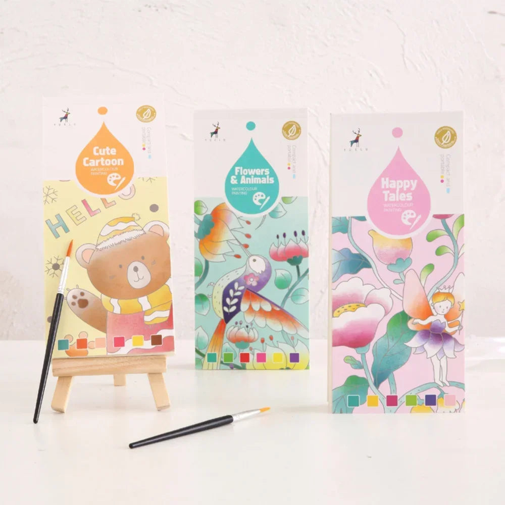 Portable Children Watercolour Painting Book