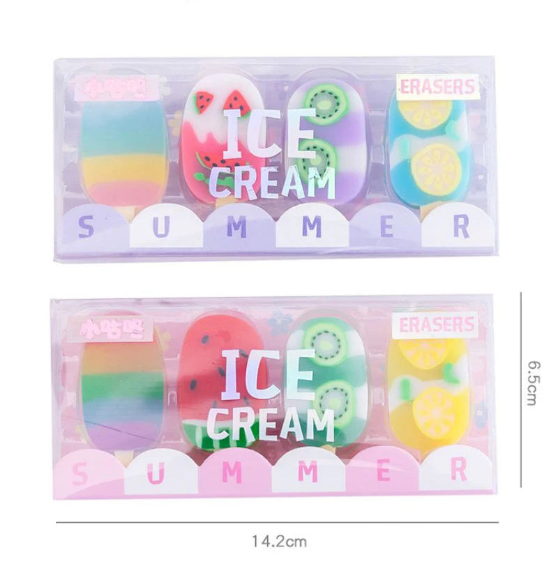Ice Cream Rubber Mini Set