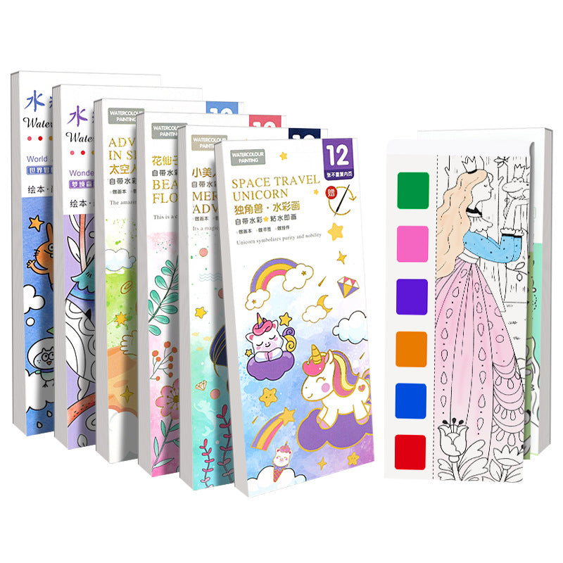 Portable Watercolour Painting Book