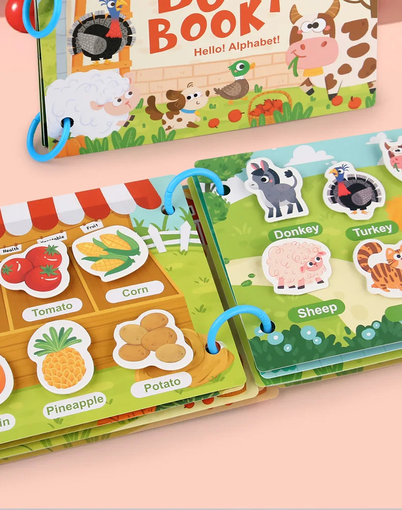 Montessori Scene Stickers Reusable Books