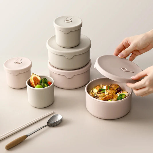 Round Silicone Lunch Box
