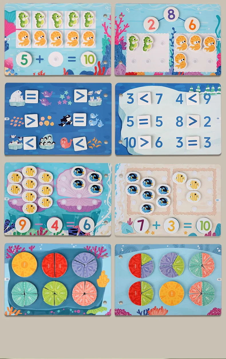 Montessori Scene Stickers Reusable Books