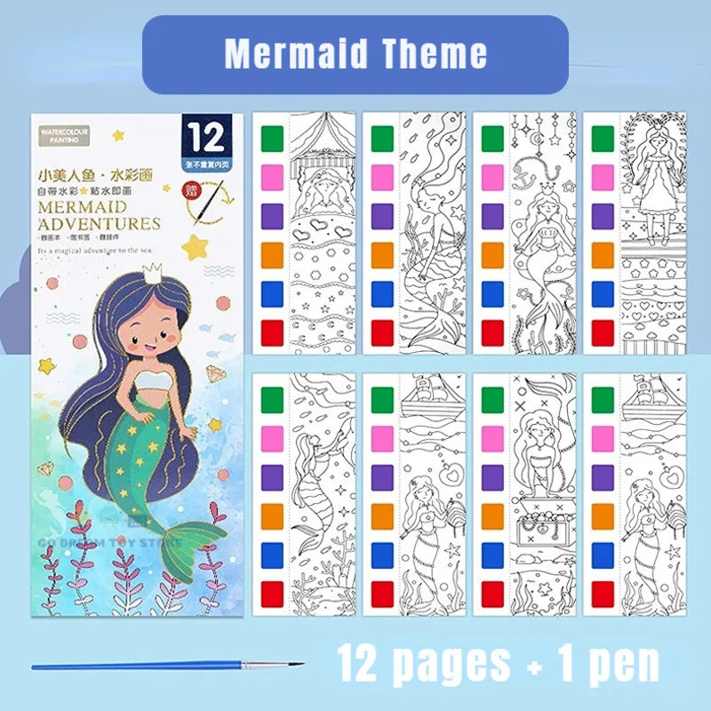 Portable Watercolour Painting Book