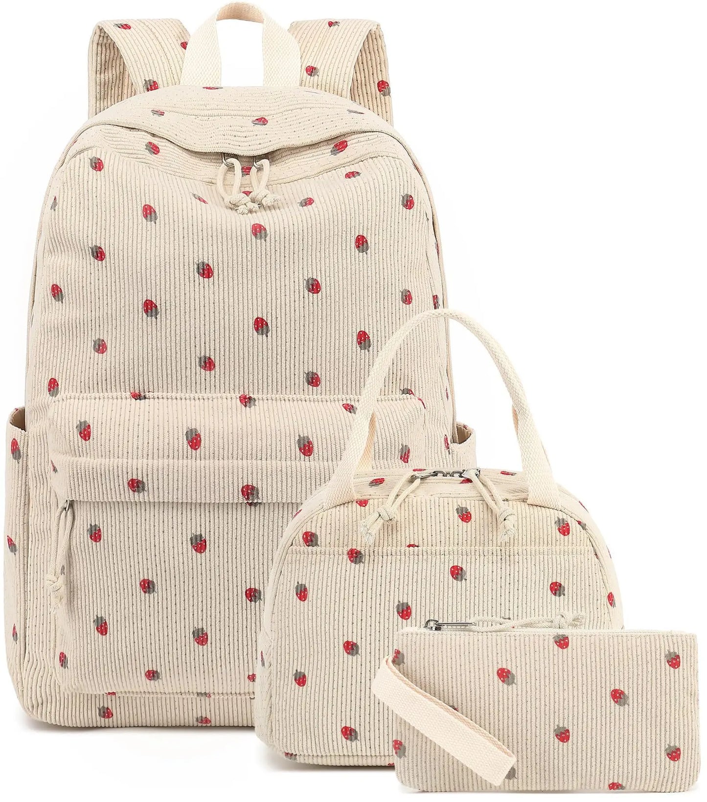 Backpack Strawberry Multi-function Schoolbag