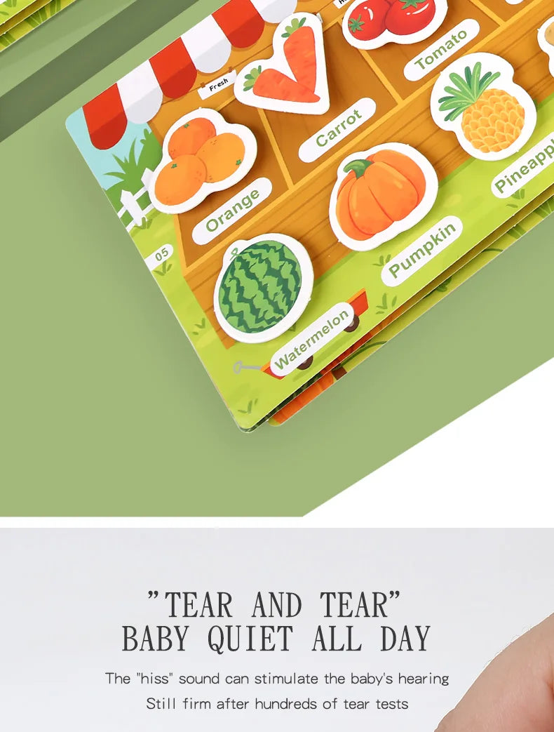 Montessori Scene Stickers Reusable Books