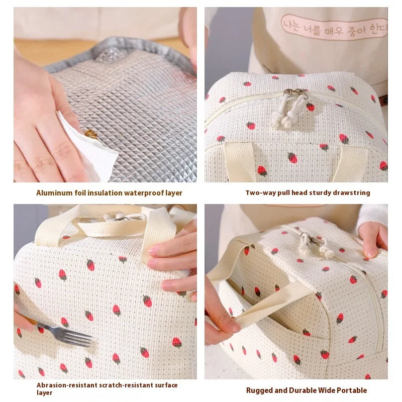 Strawberry / Flower Lunch Bag