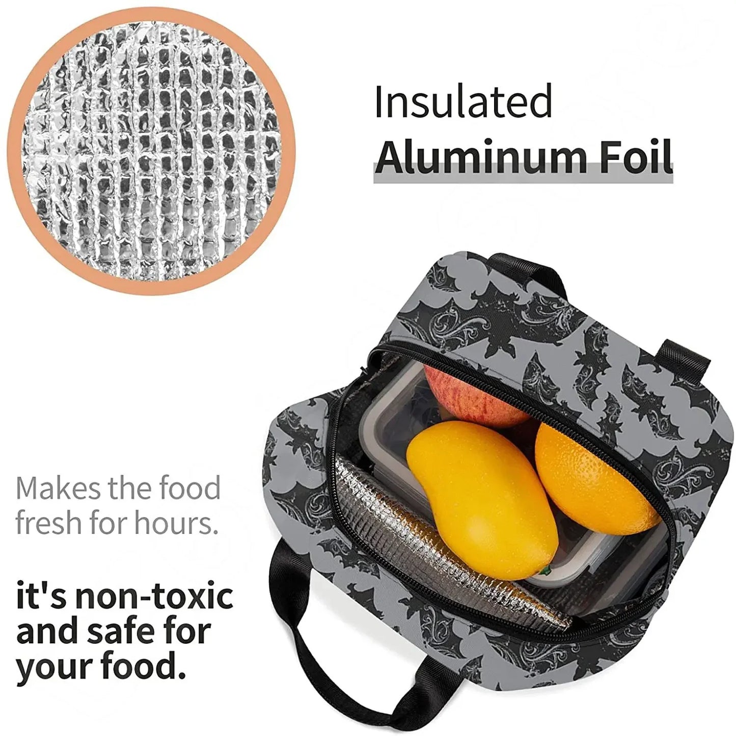 Halloween Bats Lunch Bag