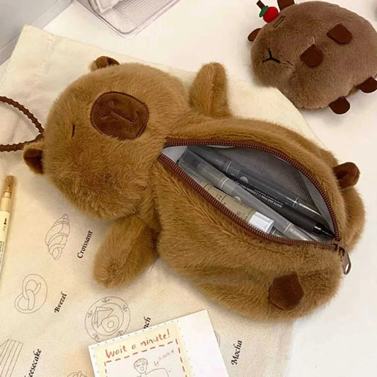 Creative Plush Capybara Pencil Case