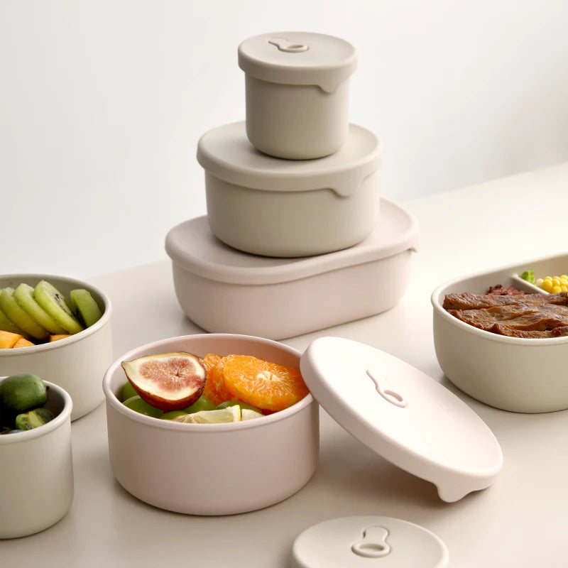 Round Silicone Lunch Box