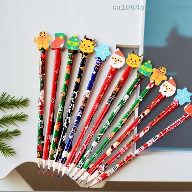 Christmas Pencils With Eraser