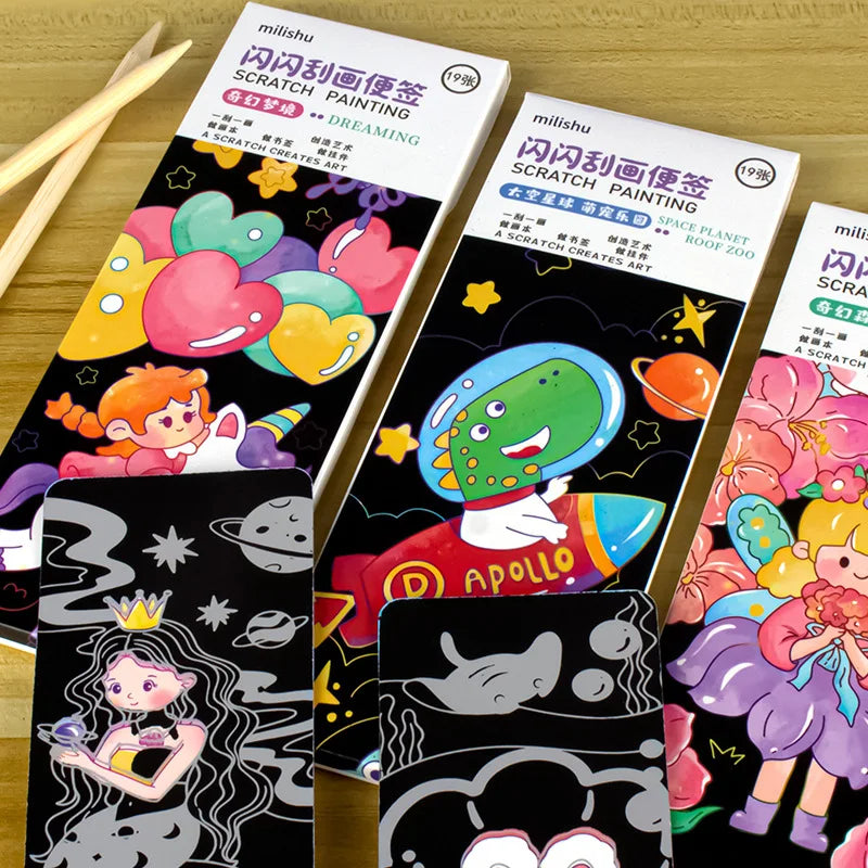 Sparkling Scratching Note Book