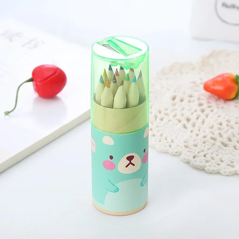 12 Color Pencils with Sharpener