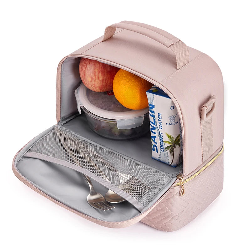 Double Layer Lunch Bag