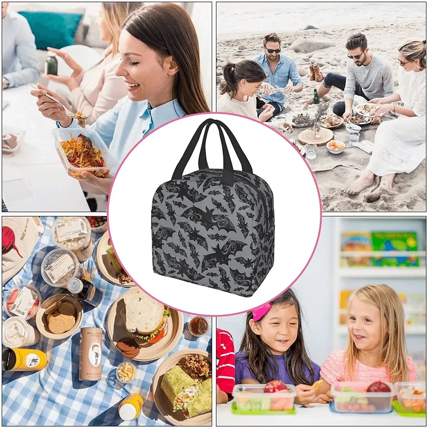 Halloween Bats Lunch Bag