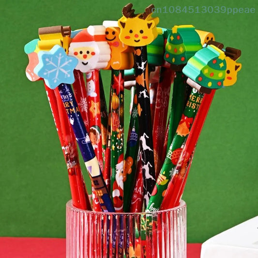 Christmas Pencils With Eraser