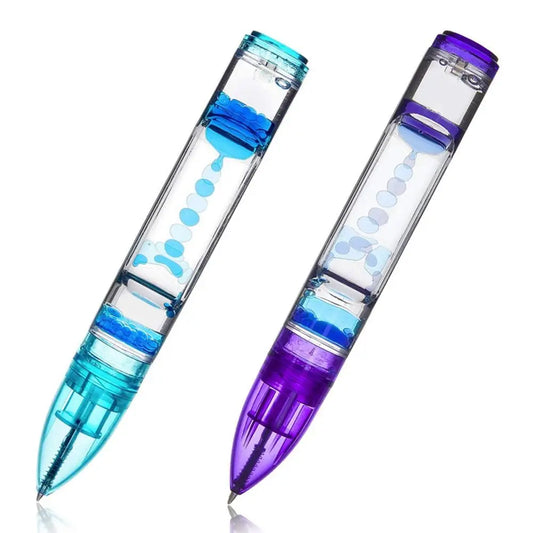 Liquid Timer Pens for Kids and Adults Colorful Liquid Timer Stress Relief Office Decor