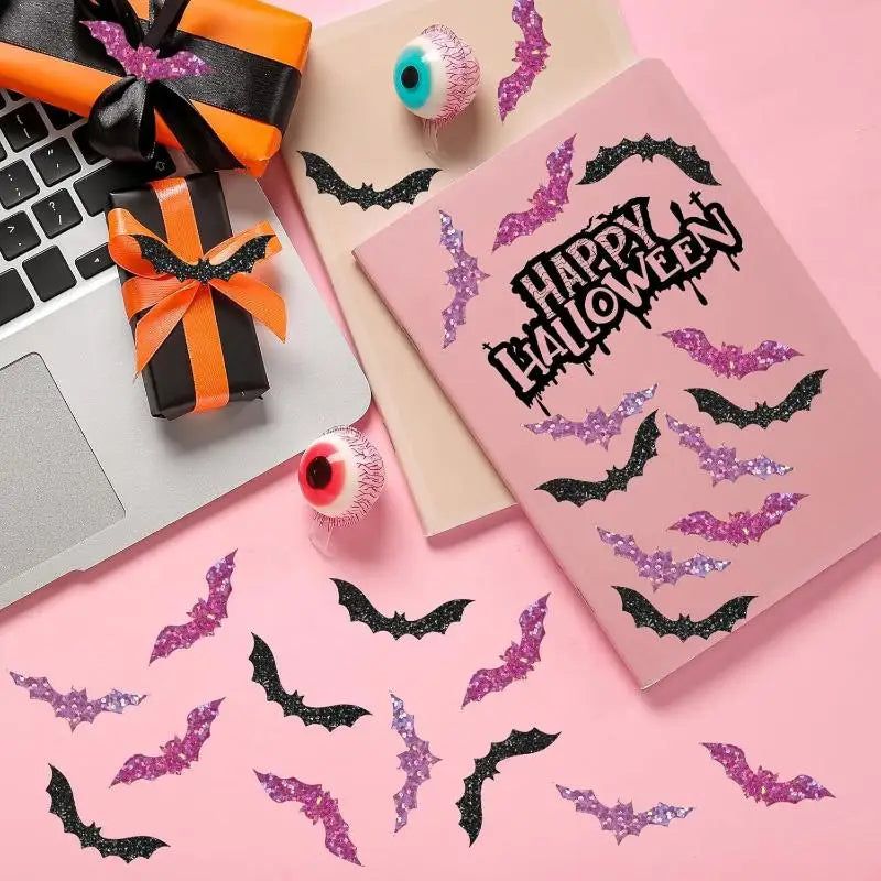 500pcs Halloween Bat Stickers