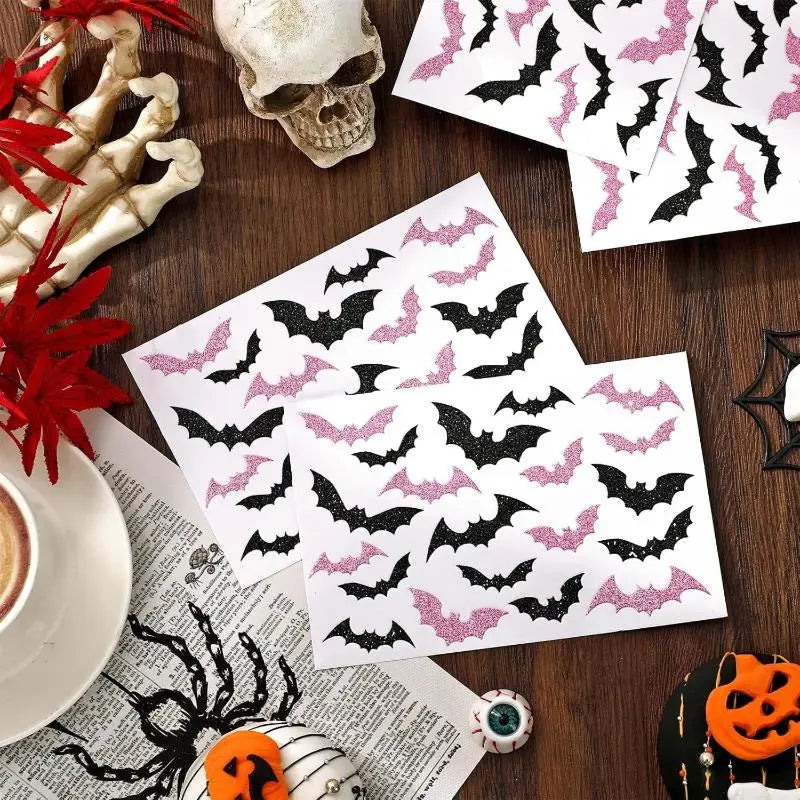 500pcs Halloween Bat Stickers