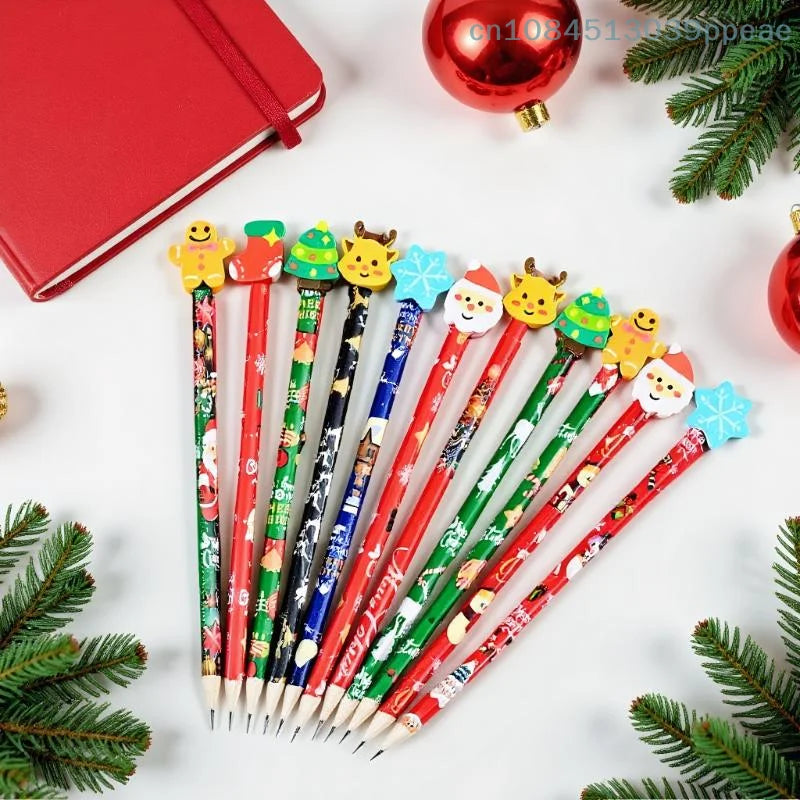 Christmas Pencils With Eraser