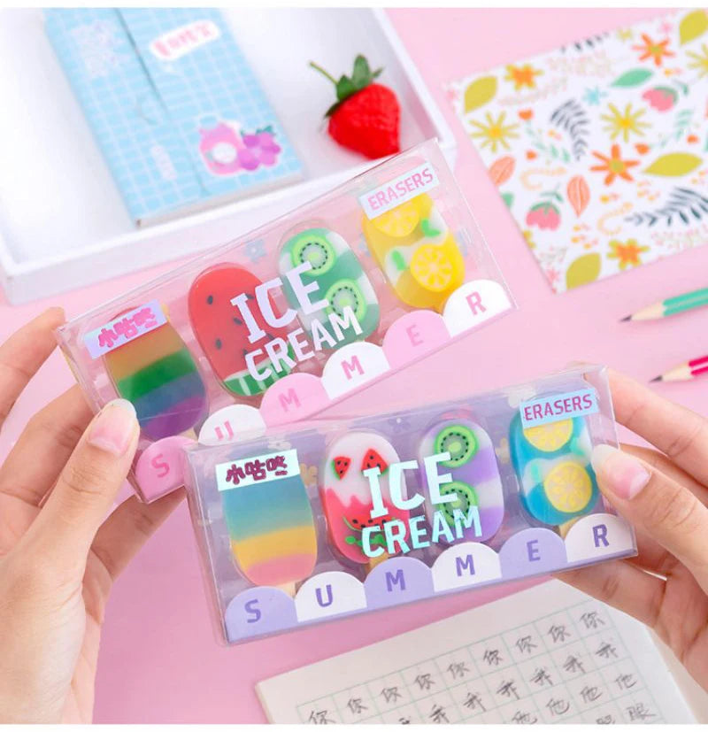 Ice Cream Rubber Mini Set