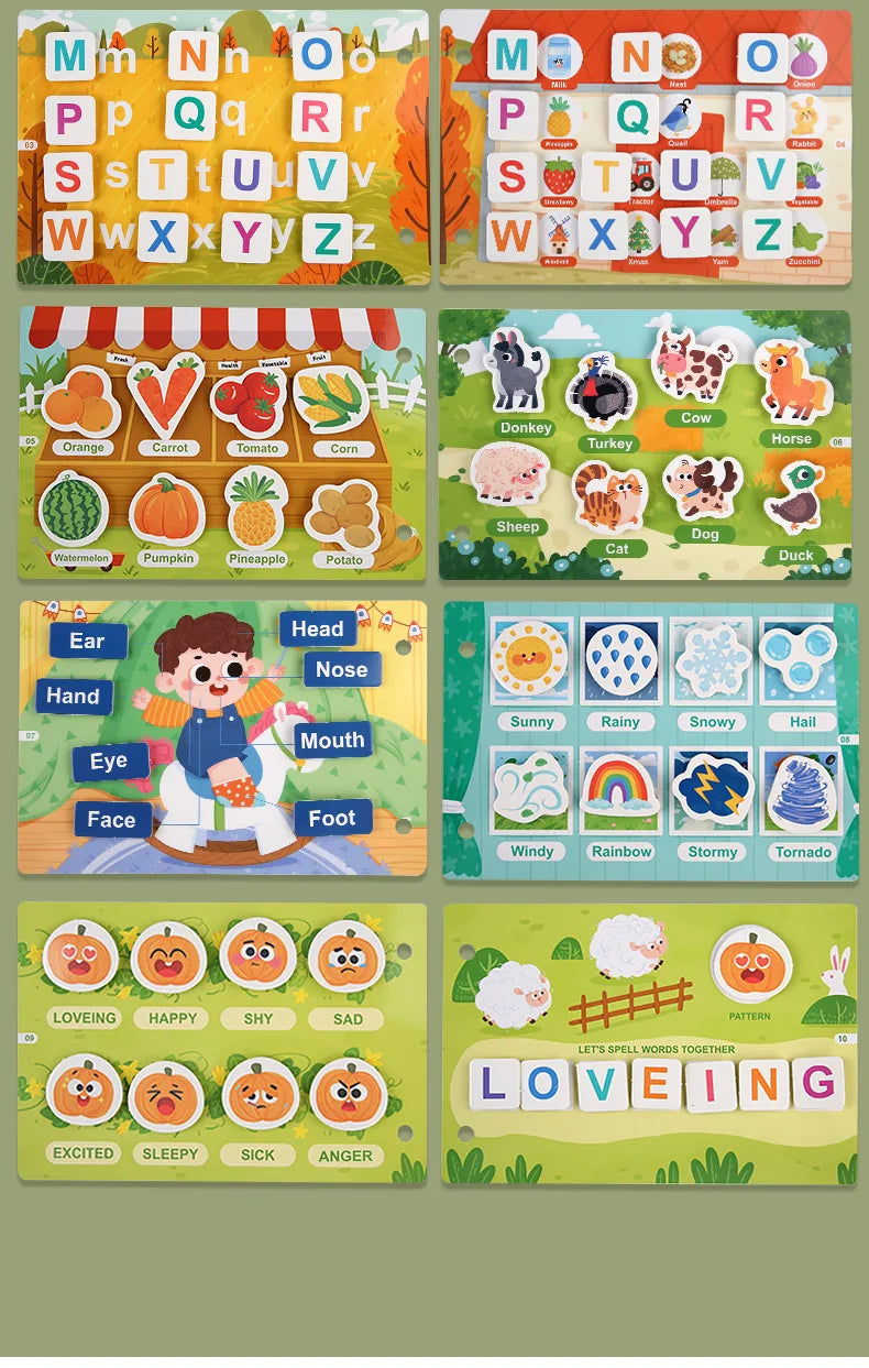 Montessori Scene Stickers Reusable Books