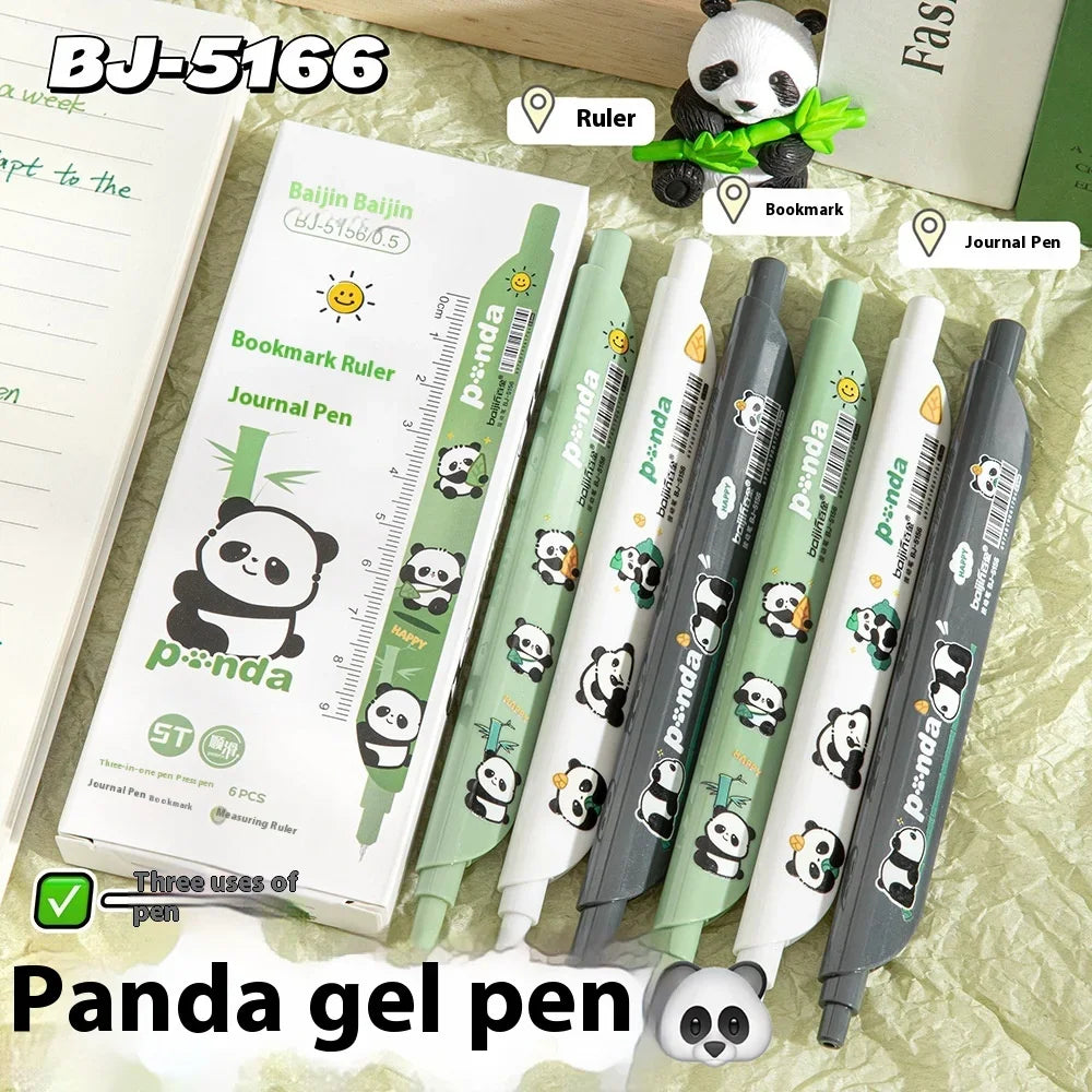 Cute Gel Pen Multifunction Bookmark Ruler Capybara