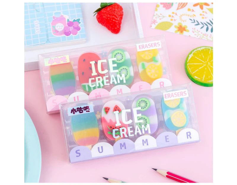 Ice Cream Rubber Mini Set