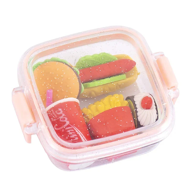 Cute Box Dessert Eraser Set