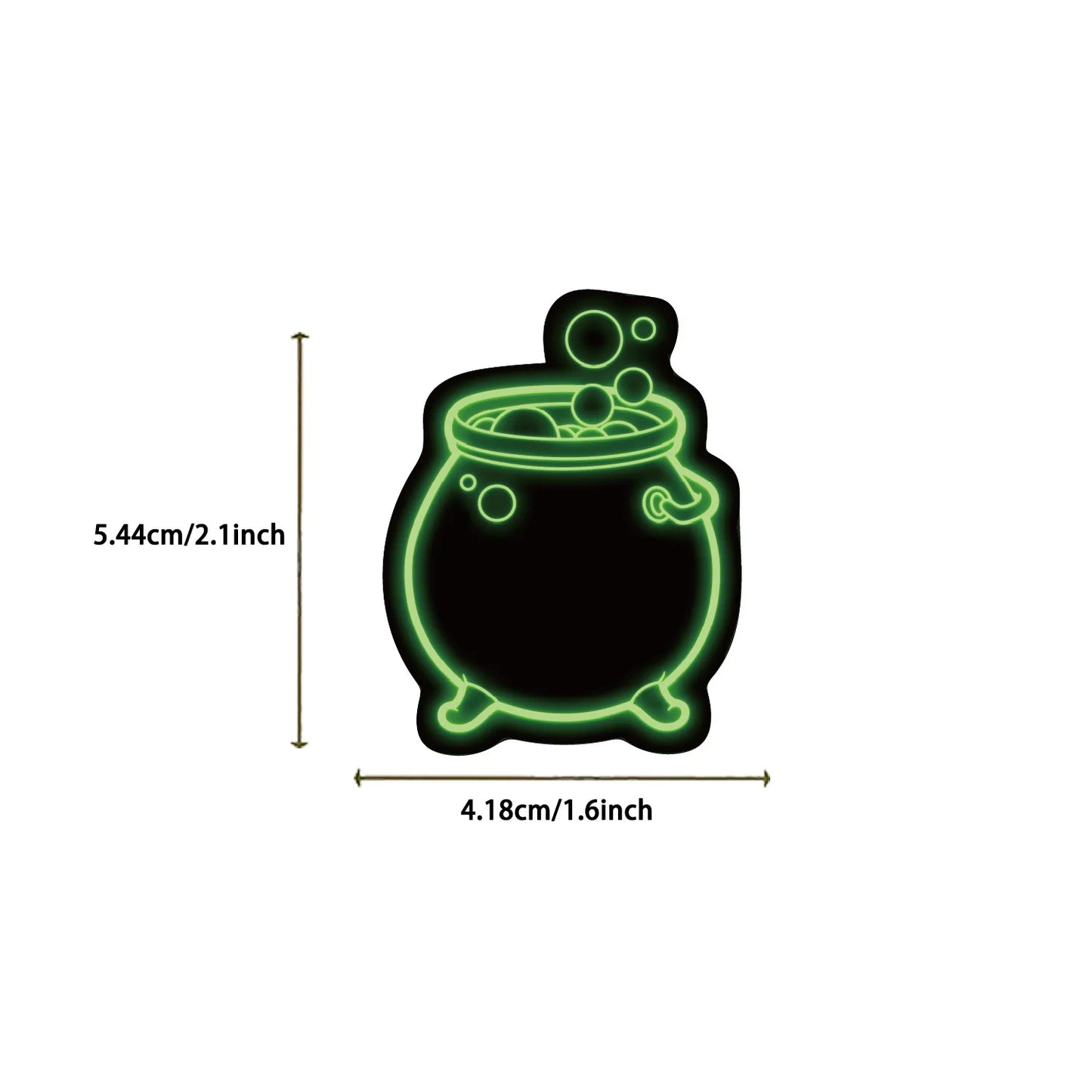 100PCS Neon Halloween Stickers