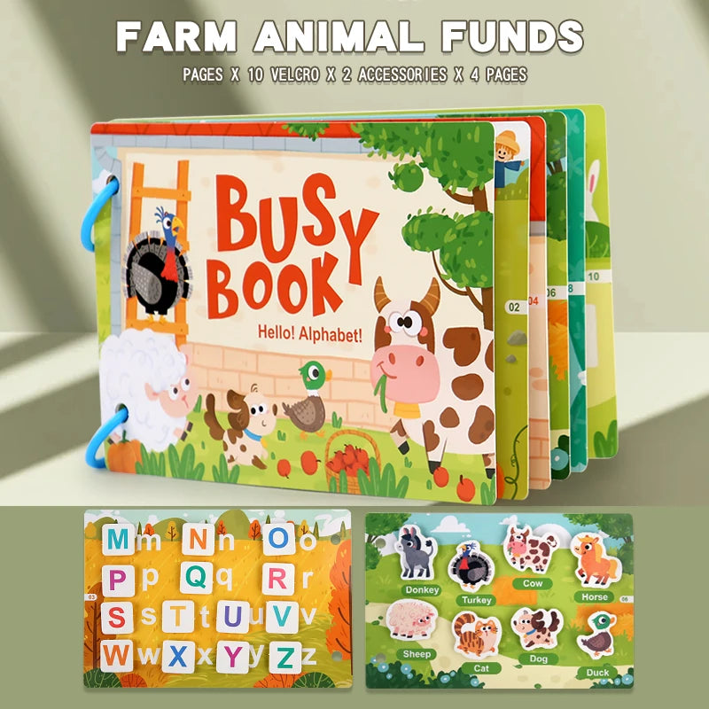 Montessori Scene Stickers Reusable Books