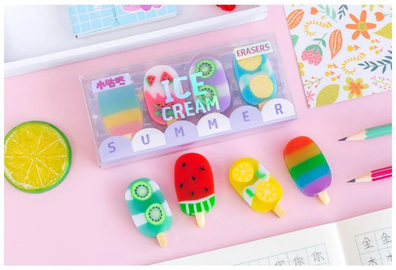 Ice Cream Rubber Mini Set