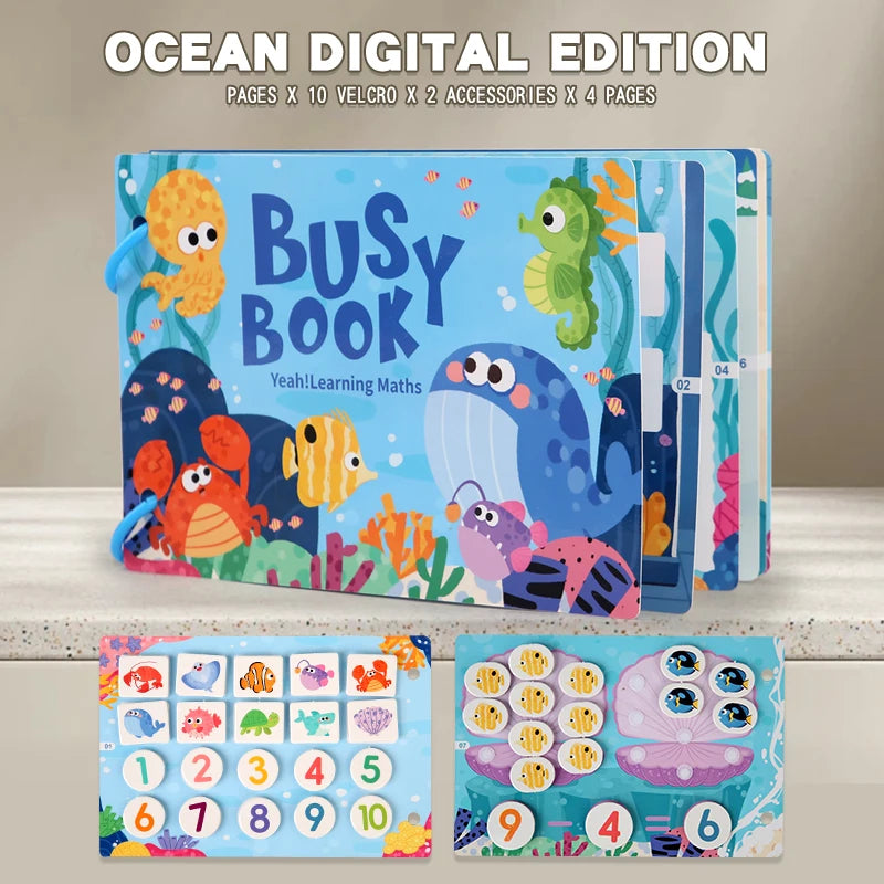 Montessori Scene Stickers Reusable Books