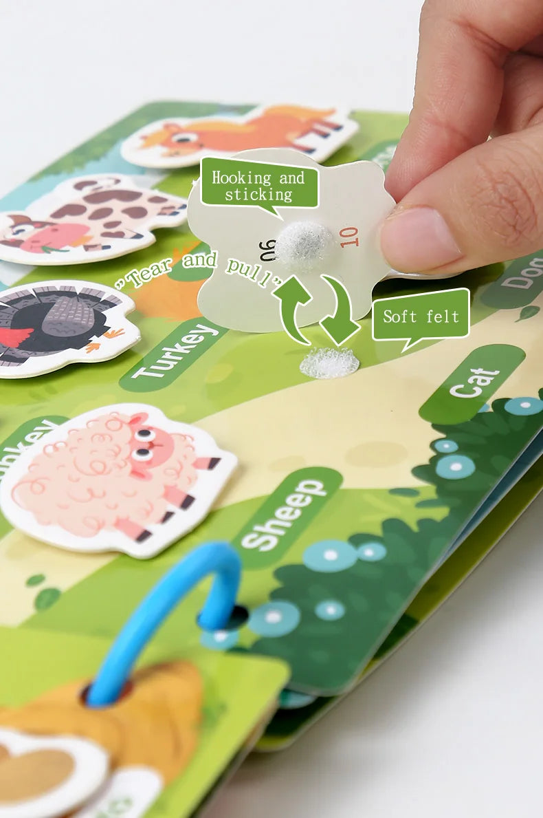 Montessori Scene Stickers Reusable Books