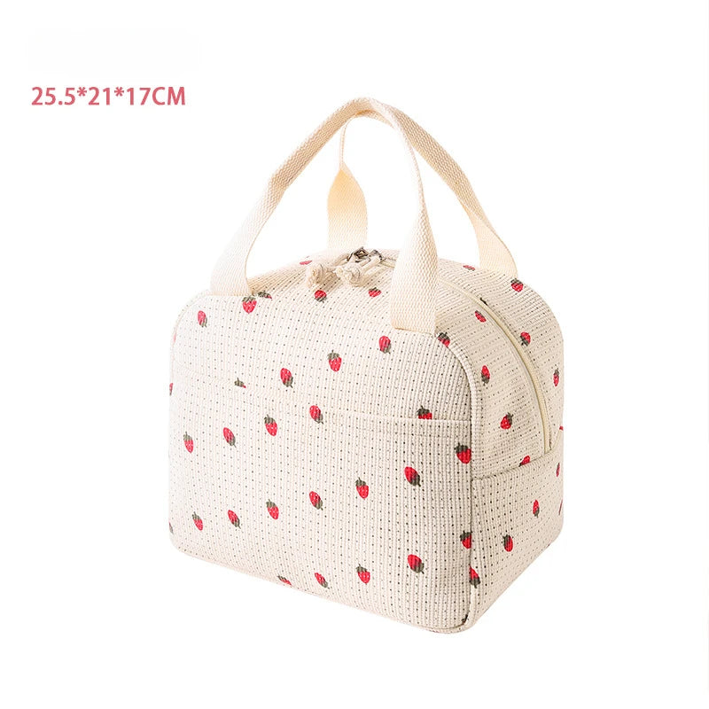 Strawberry / Flower Lunch Bag