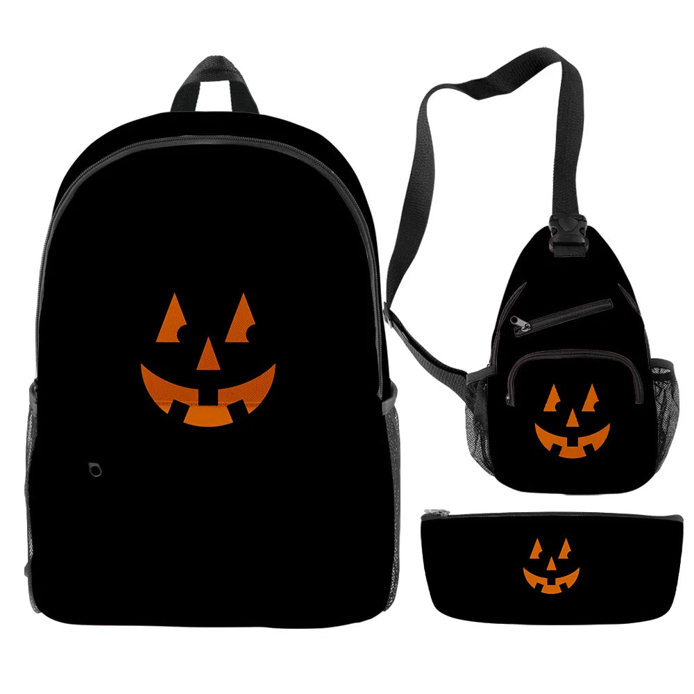 Funny Halloween 3pcs/Set Backpack