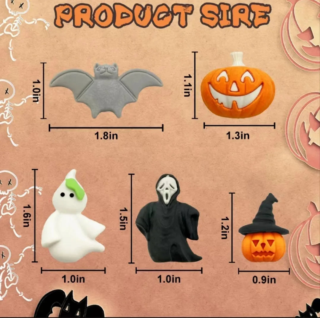 5 Cute Halloween Eraser